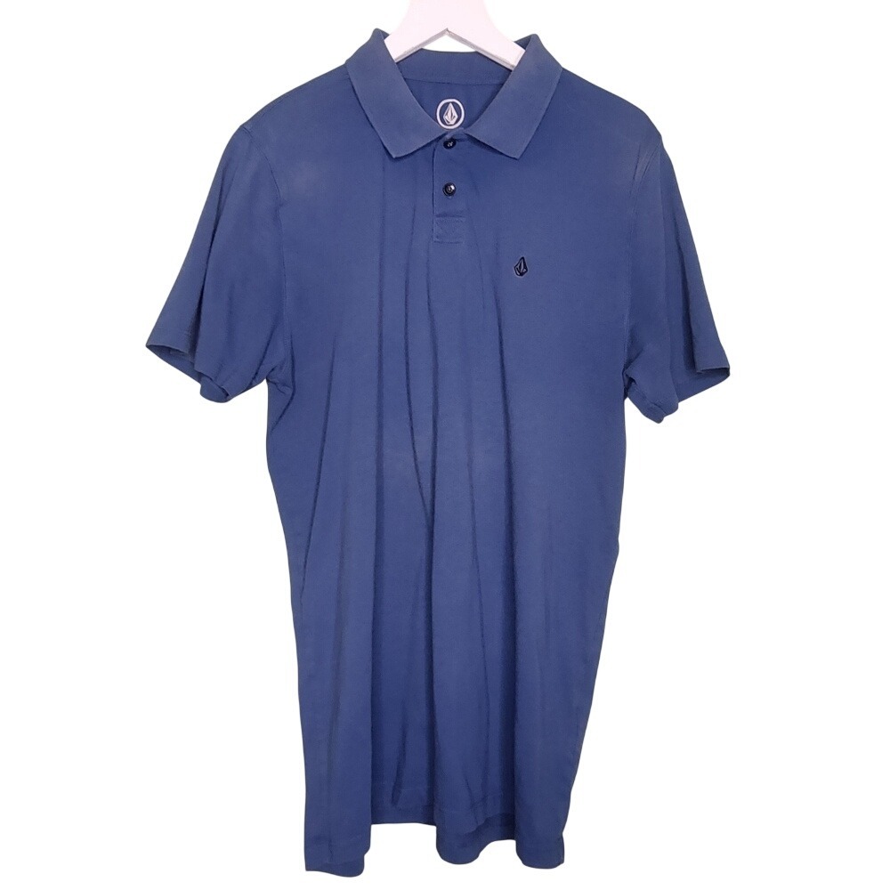 Volcom‎ Short Sleeve Polo Shirt Blue Casual Active Sport Medium